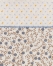 Ditsy Floral Printed Pocket Square With Contrast Border, Natural, swatch